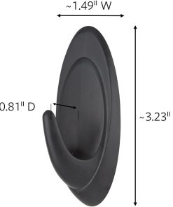 Alternative view of Command Outdoor Terrace Hooks. 2 Hooks and 4 Strips. Damage-Free Hanging Wall Hook for Hanging Outdoor Wall Decor with Weather Resistant Strips. Holds up to 3 lb