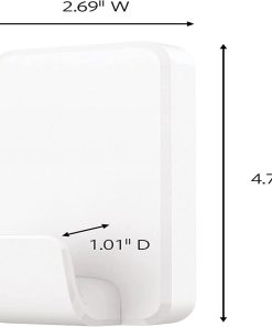Alternative view of Command 15 Lb XL Heavyweight Wall Hook. Damage Free Hanging Wall Hook with Adhesive Strips. Heavy Duty Single Wall Hook for Hanging Back to School Organizers. 2 White Hooks and 8 Strips